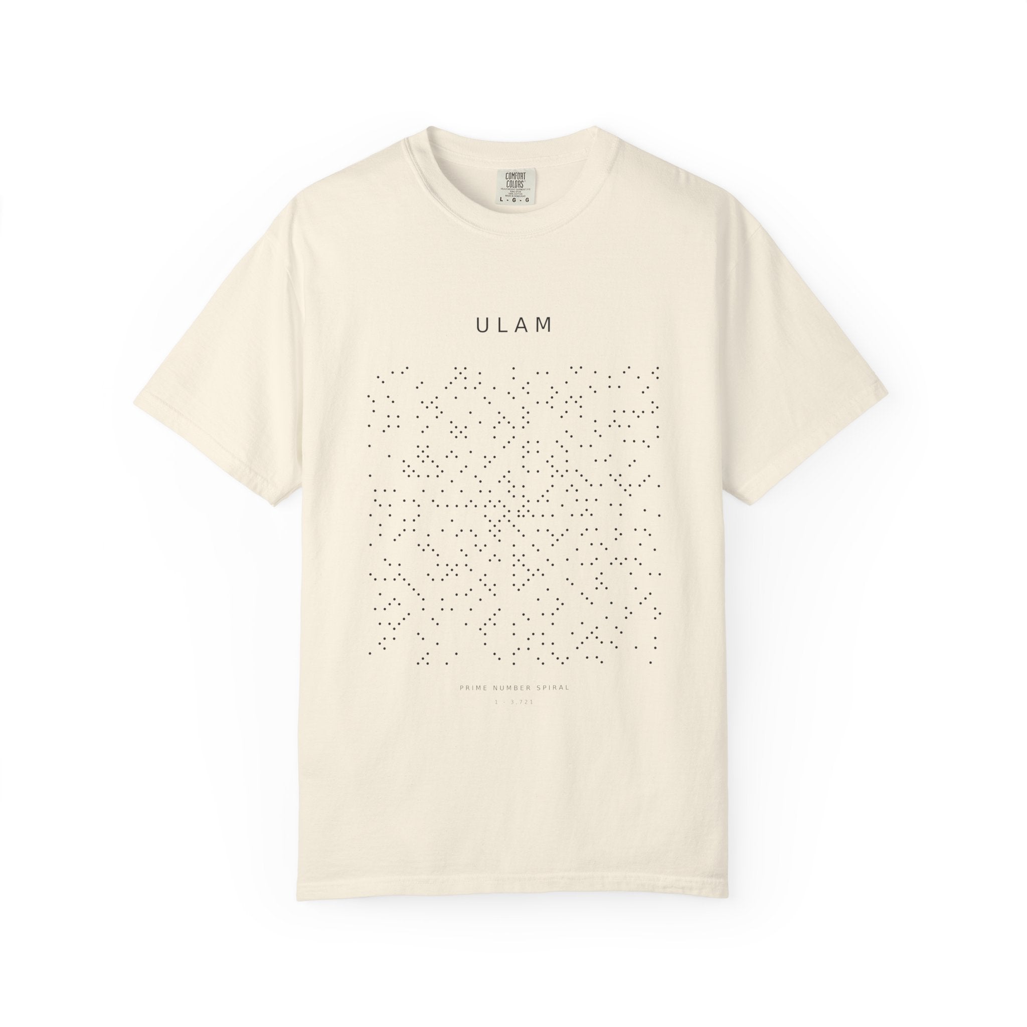 Ulam — Prime Number Spiral Heavyweight Tee