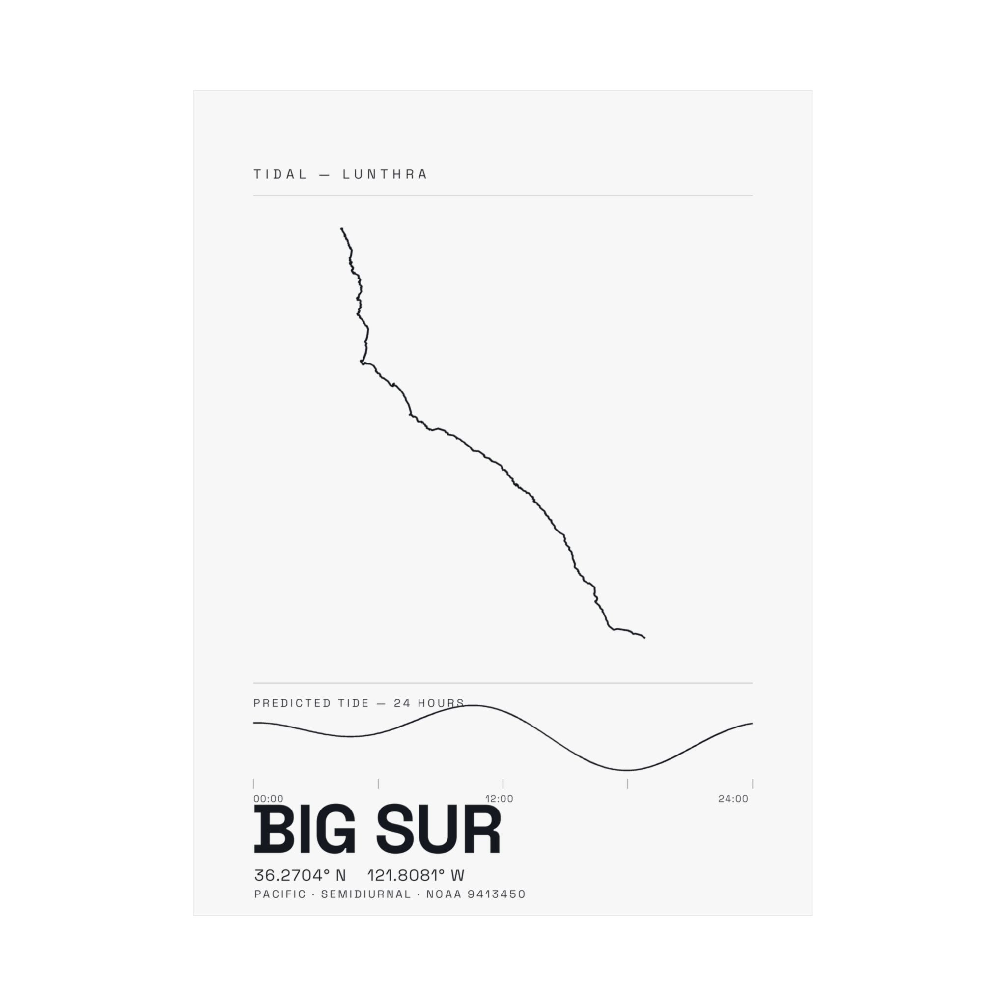 Big Sur — Tidal Poster