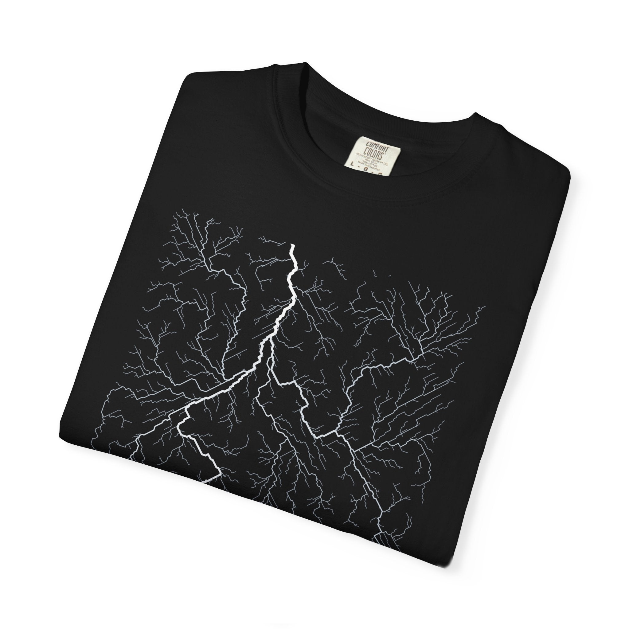 Nile Tee - Modeled Drainage Network Art | Men's