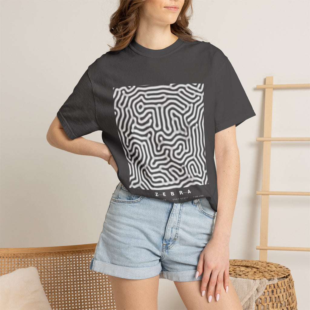 Zebra Tee - Turing Reaction-Diffusion Art | Men's