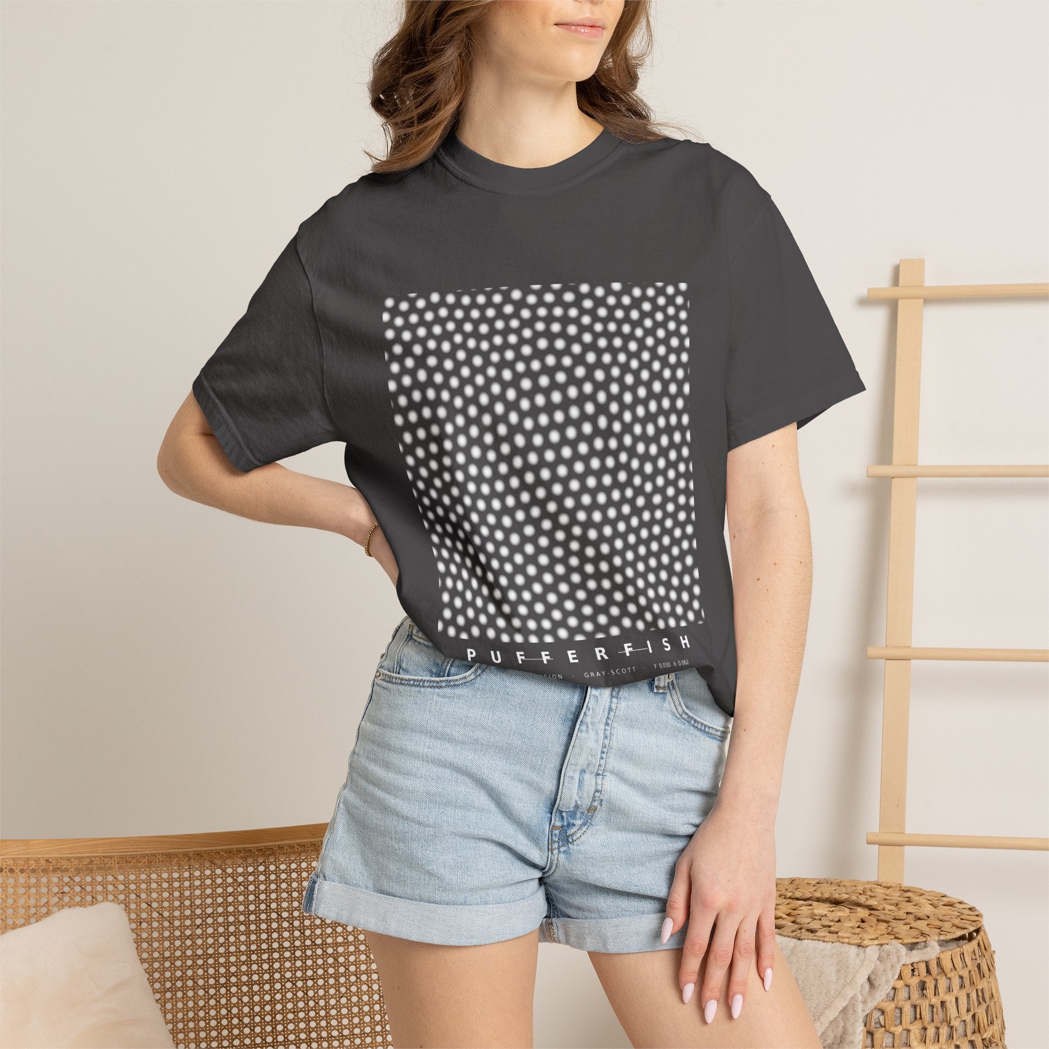 Pufferfish Tee - Turing Reaction-Diffusion Art | Men's