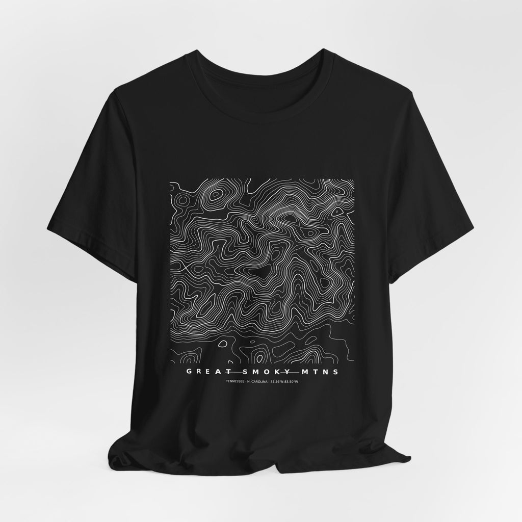 Great Smoky Mountains Topographic Tee — Contour Map