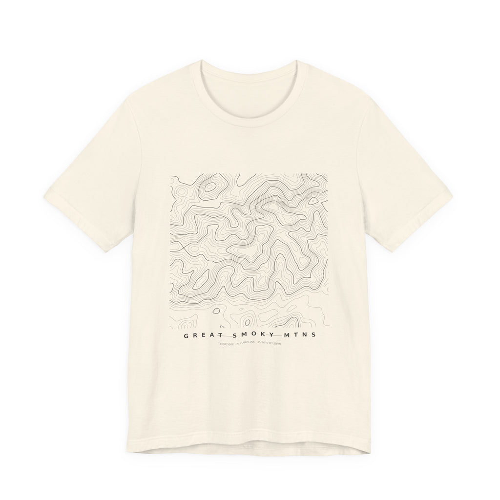 Great Smoky Mountains Topographic Tee — Contour Map