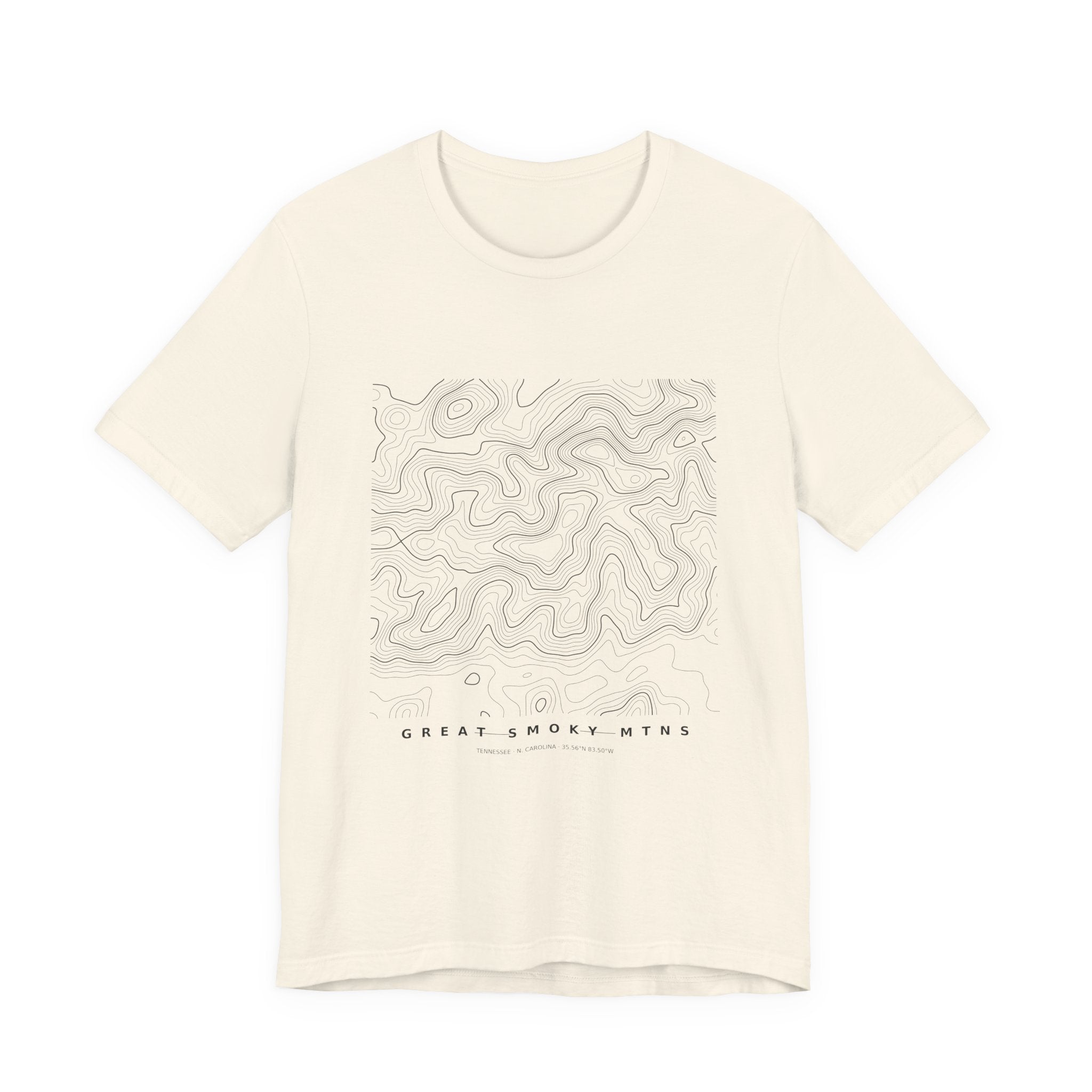 Great Smoky Mountains Topographic Tee — Contour Map