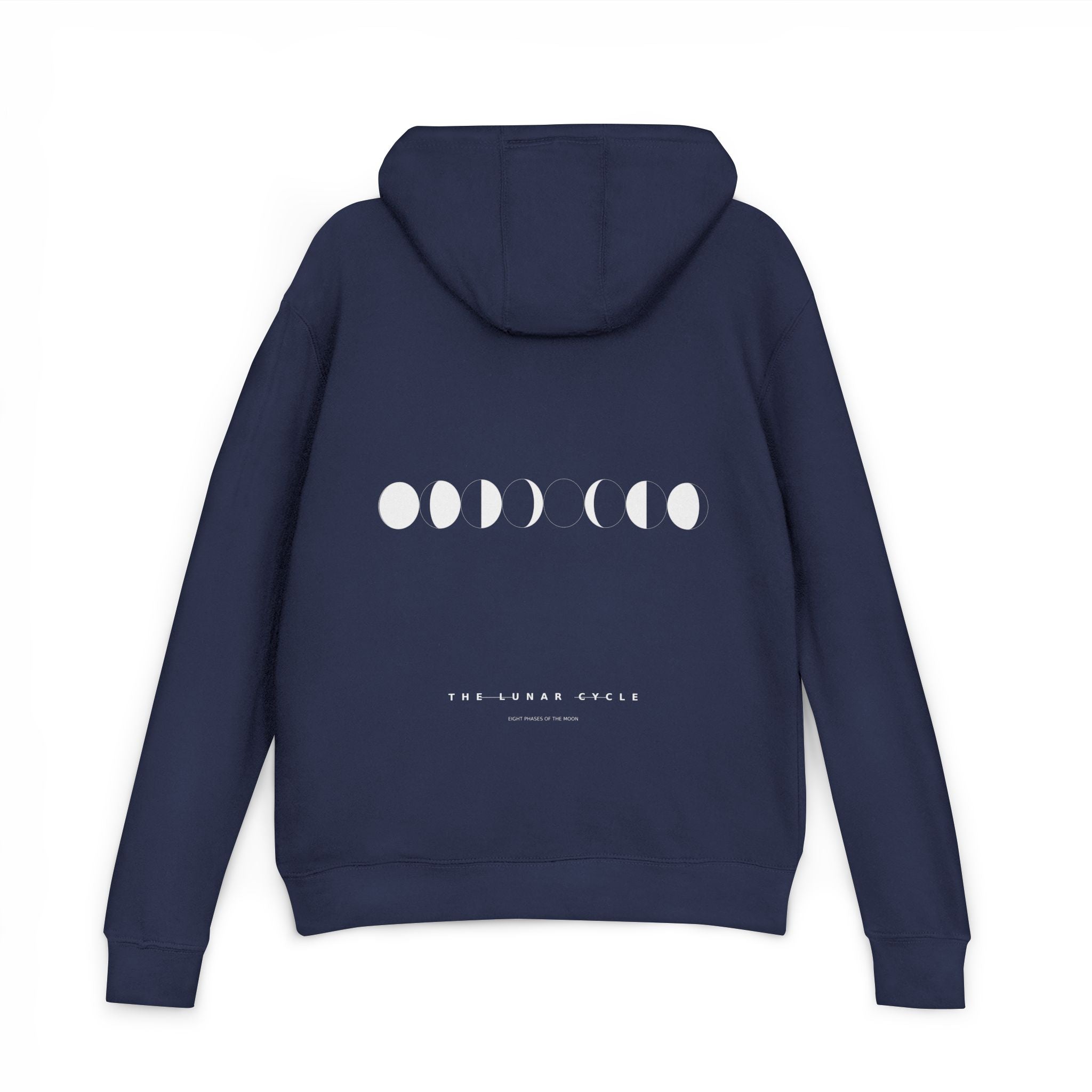 Lunar Cycle Hoodie — Moon Phases French Terry