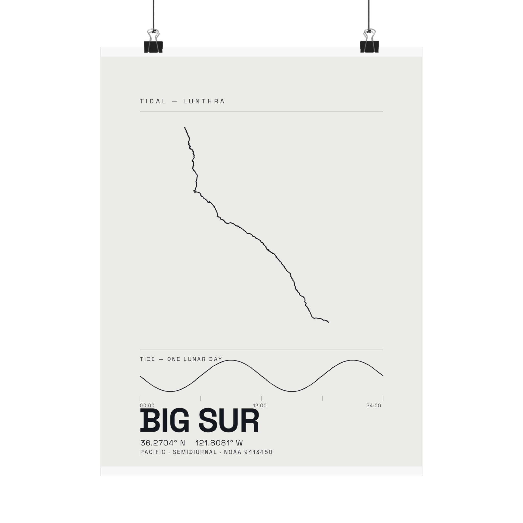 Big Sur — Tidal Poster
