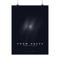 Snow Geese Skein Poster - Boids Flocking Model Art Wall Art