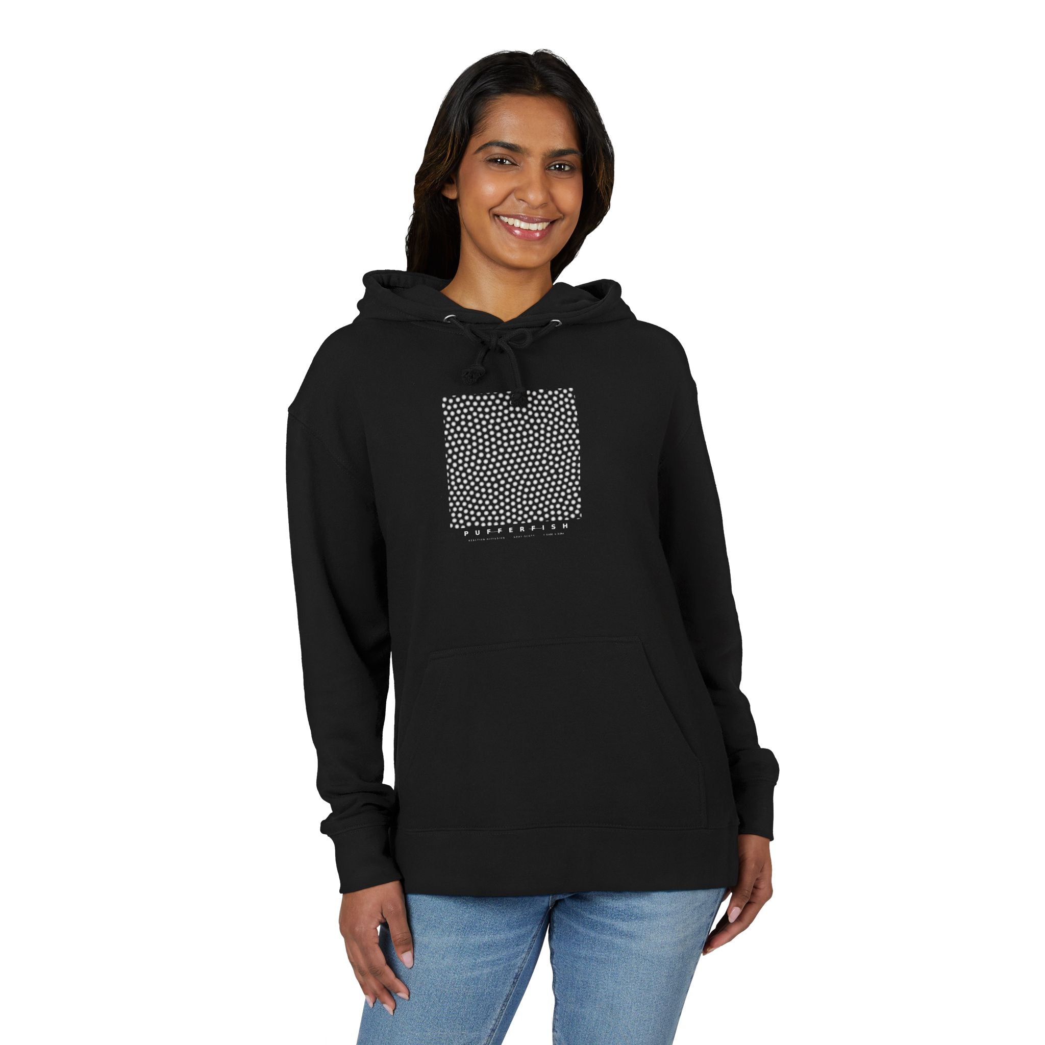 Pufferfish Hoodie - Turing Reaction-Diffusion Art | Men's