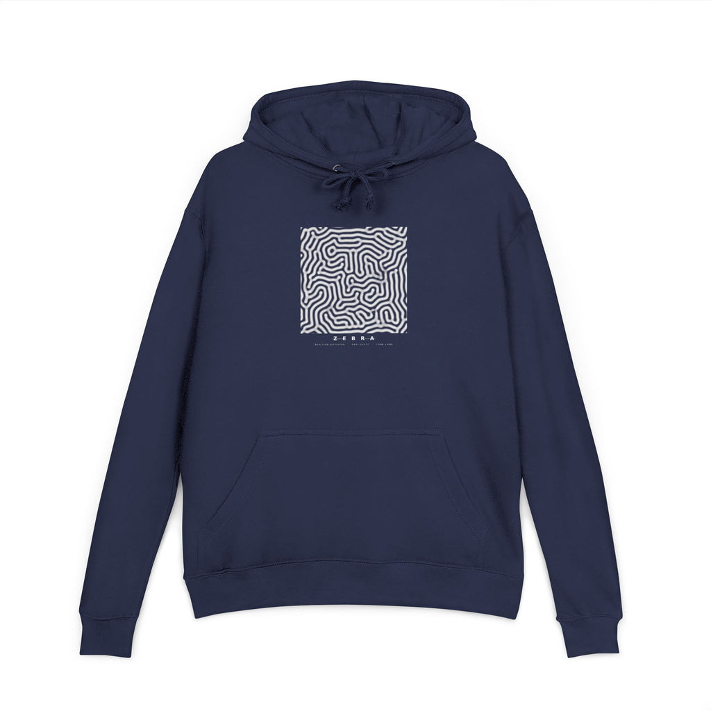 Zebra Hoodie - Turing Reaction-Diffusion Art | Men's