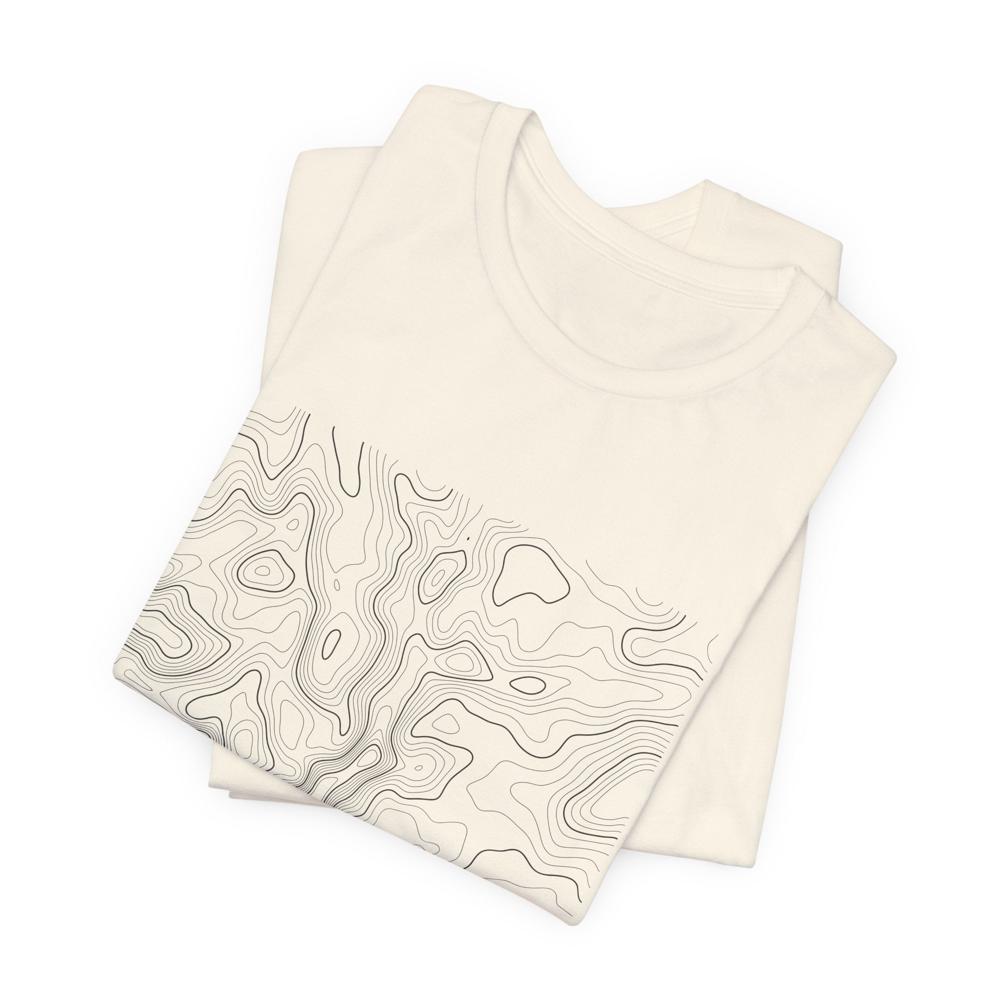 Zion Topographic Tee — Real Canyon Contour Map