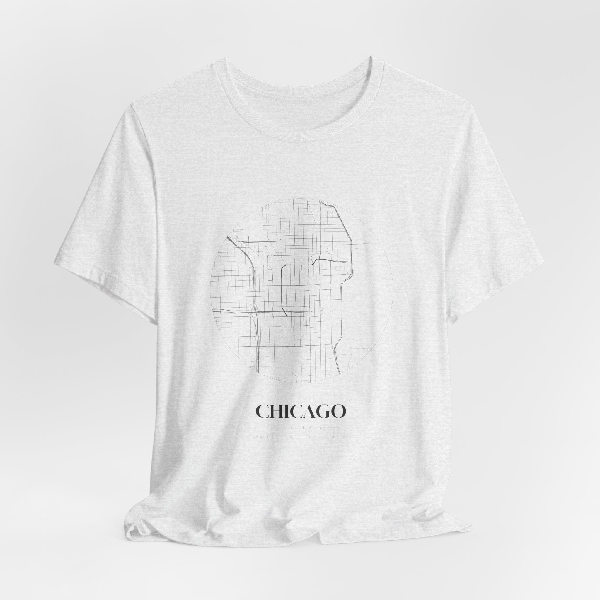 Chicago Street Map Tee — Atlas