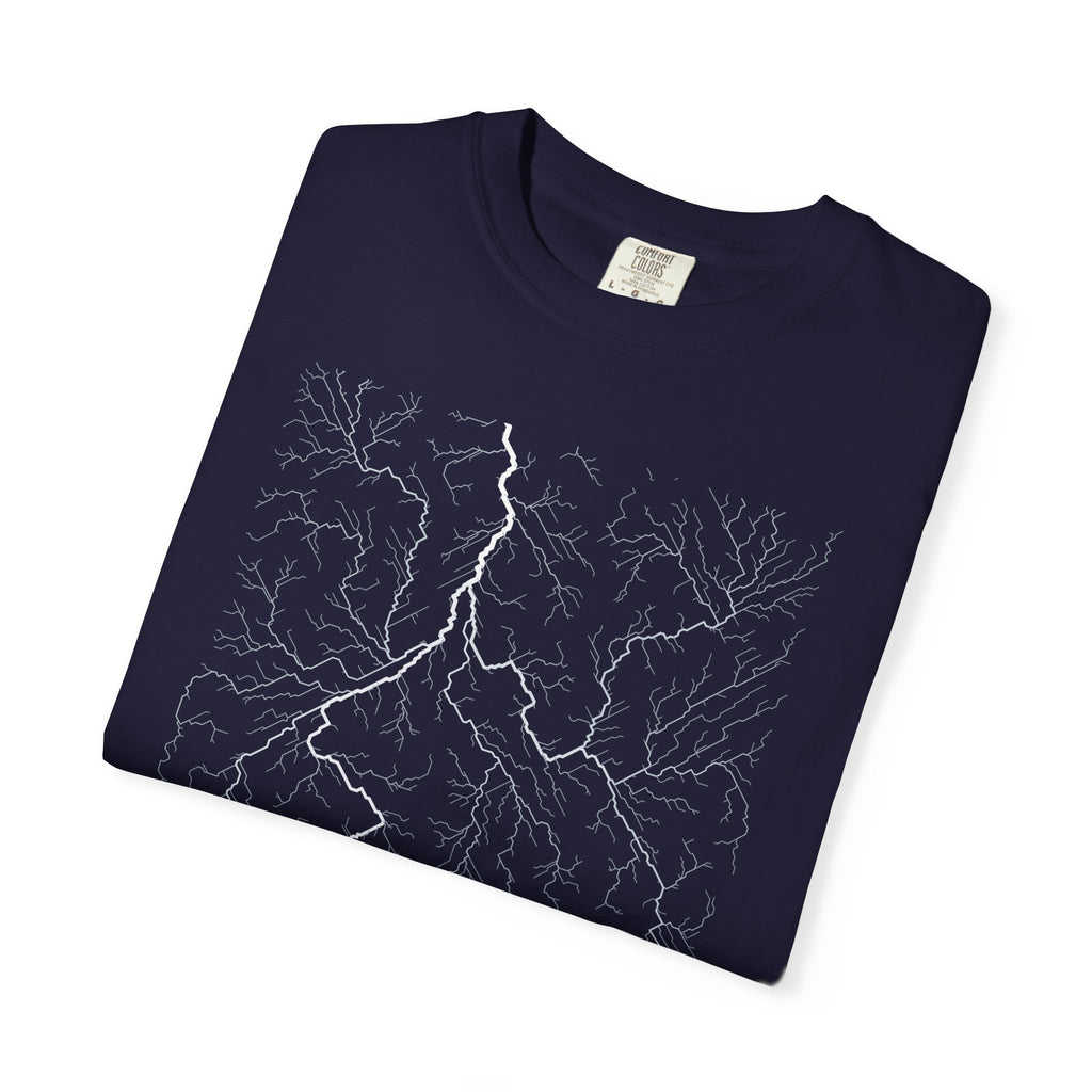 Nile Tee - Modeled Drainage Network Art | Men's