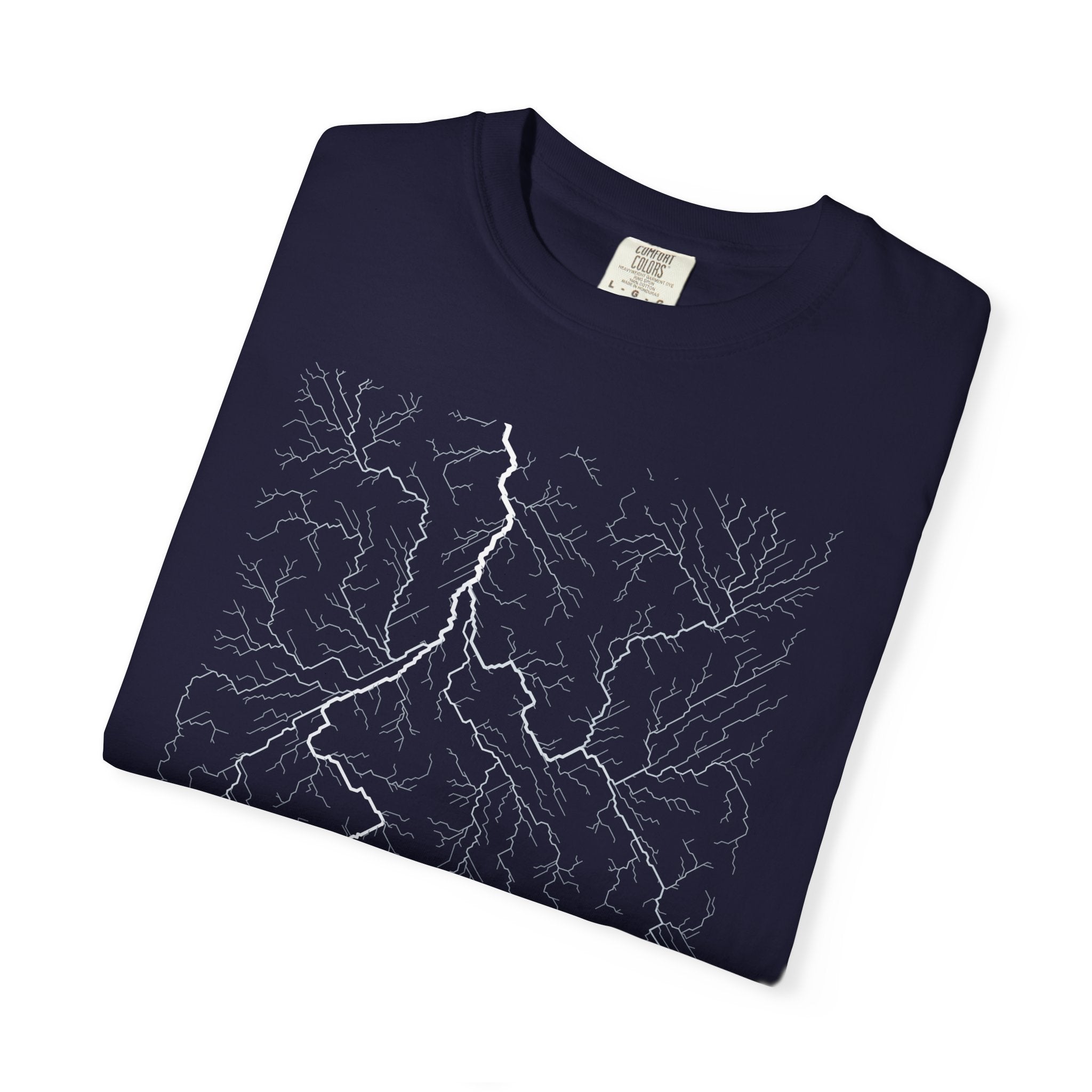 Nile Tee - Modeled Drainage Network Art | Men's