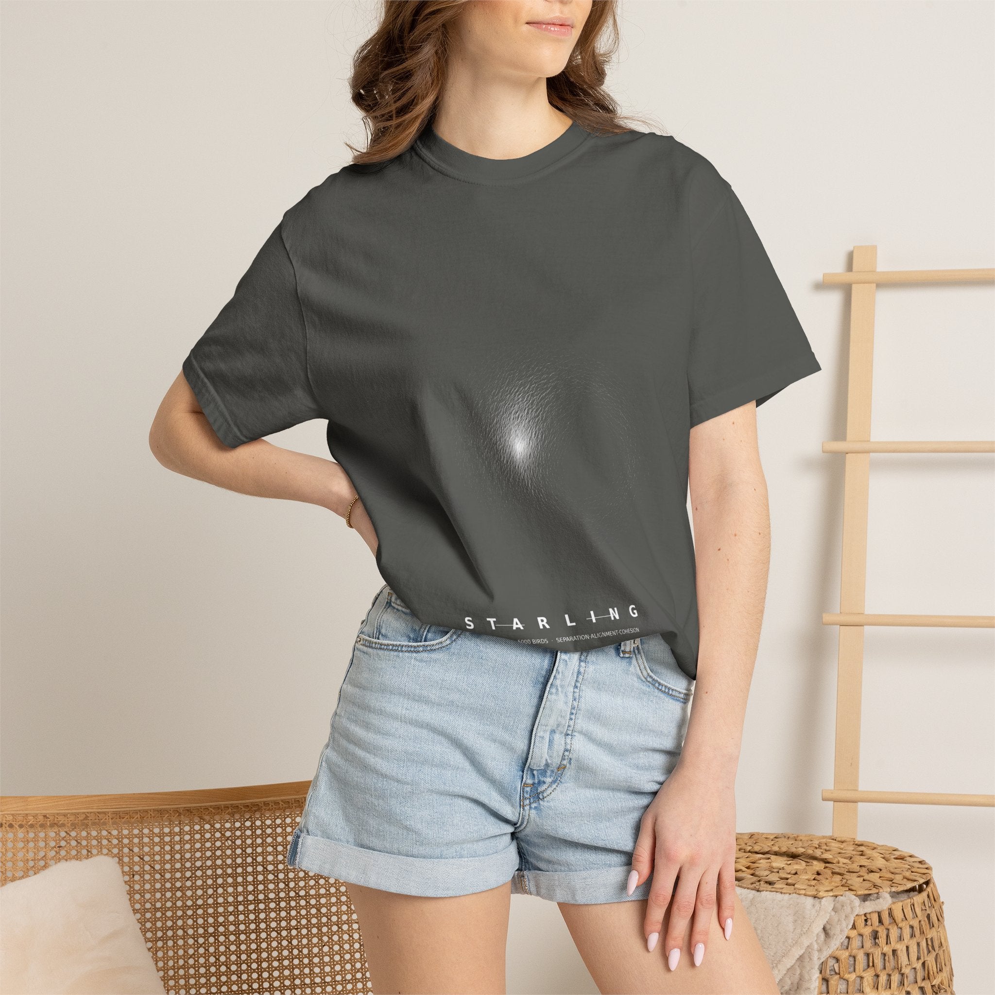 Starling Murmuration Tee - Boids Flocking Model Art | Men's