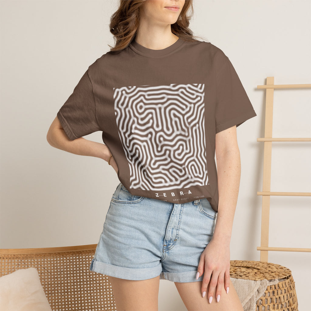 Zebra Tee - Turing Reaction-Diffusion Art | Men's