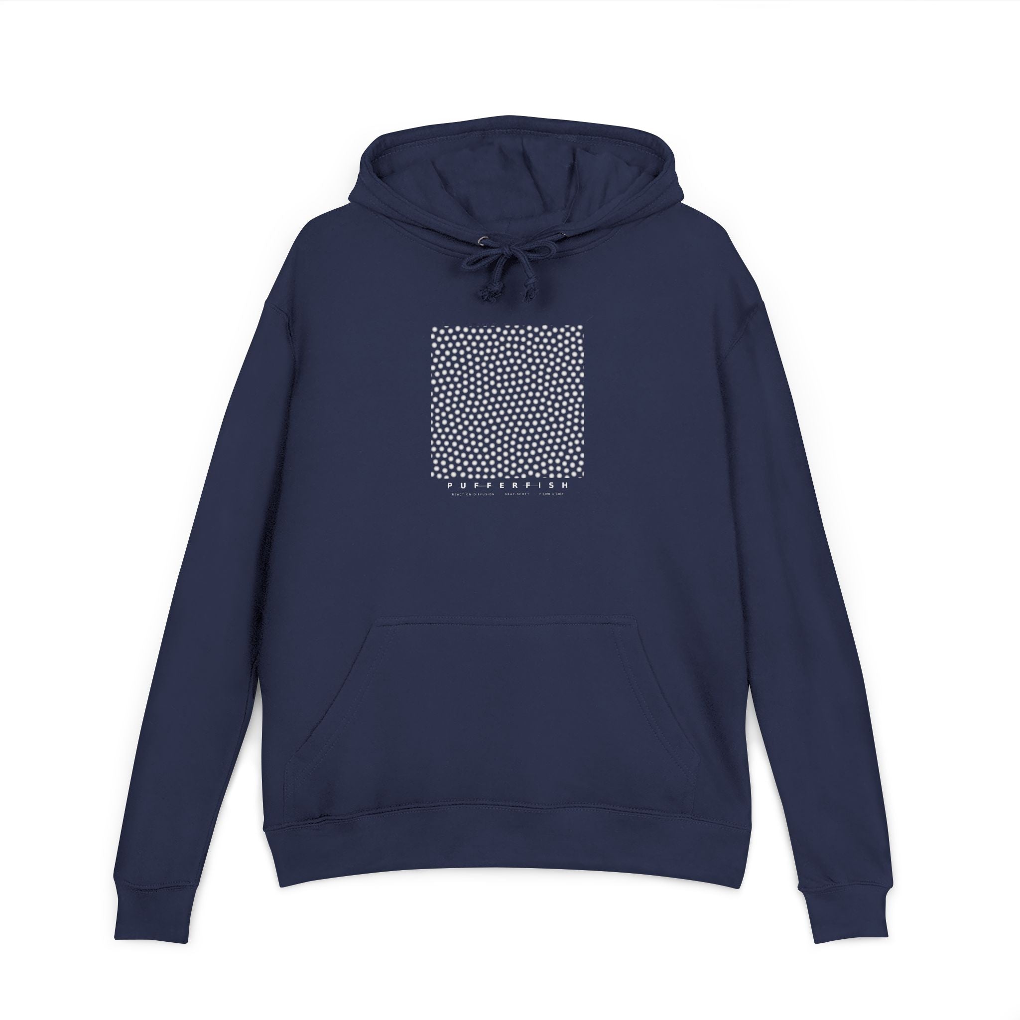 Pufferfish Hoodie - Turing Reaction-Diffusion Art | Men's