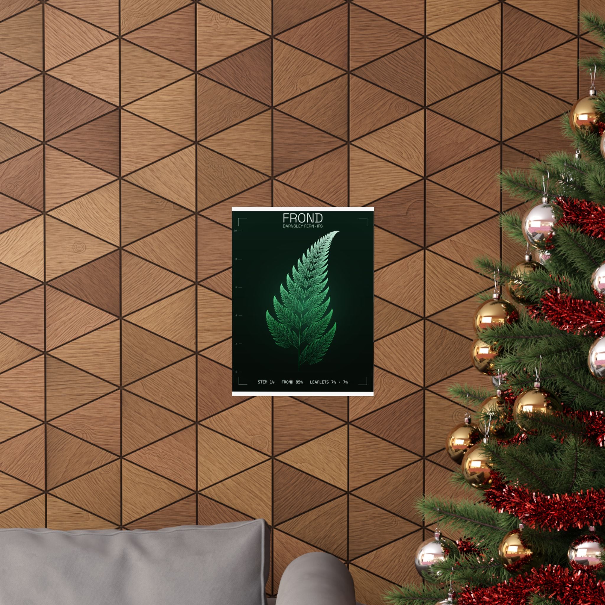 Barnsley Fern - Frond Poster