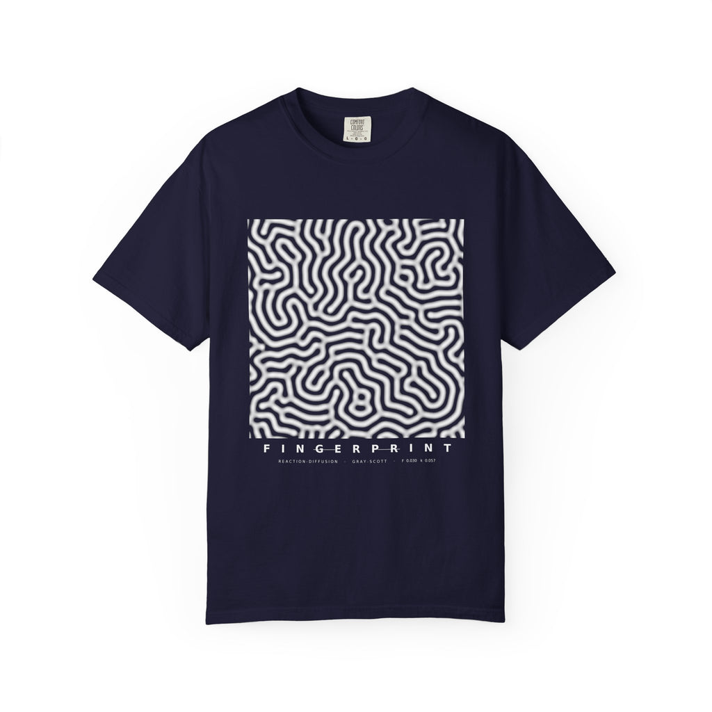 Fingerprint Tee - Turing Reaction-Diffusion Art | Men's