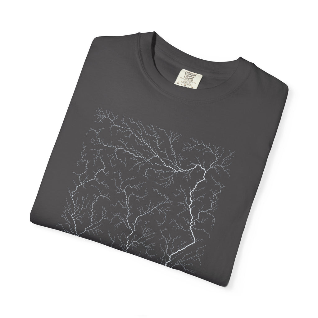 Mississippi Tee - Modeled Drainage Network Art | Men's