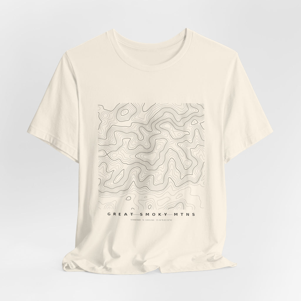 Great Smoky Mountains Topographic Tee — Contour Map