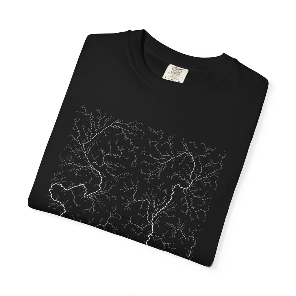Ganges-Brahmaputra Tee - Modeled Drainage Network Art | Men's