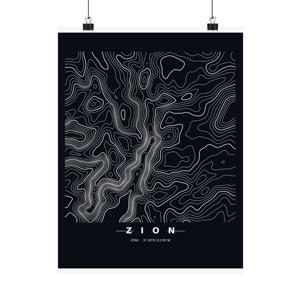 Zion — Terrain Poster