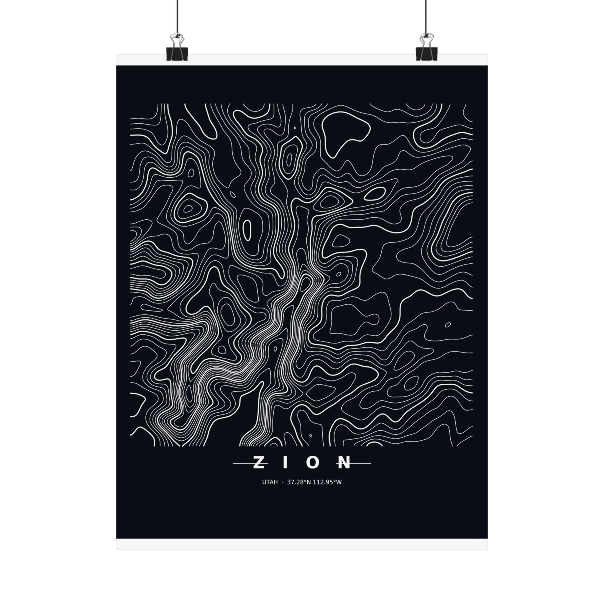 Zion — Terrain Poster