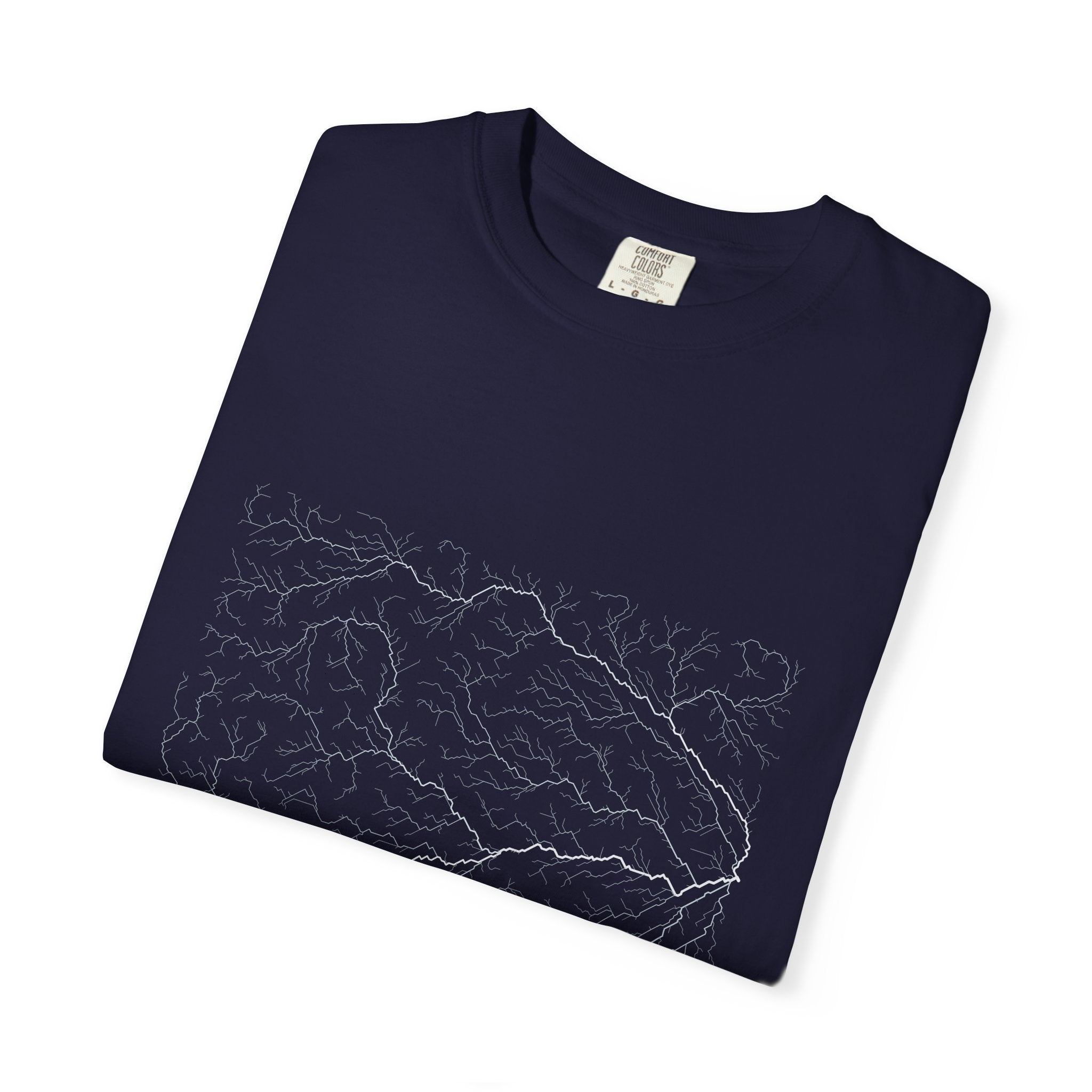 Amazon Tee - Modeled Drainage Network Art | Men's