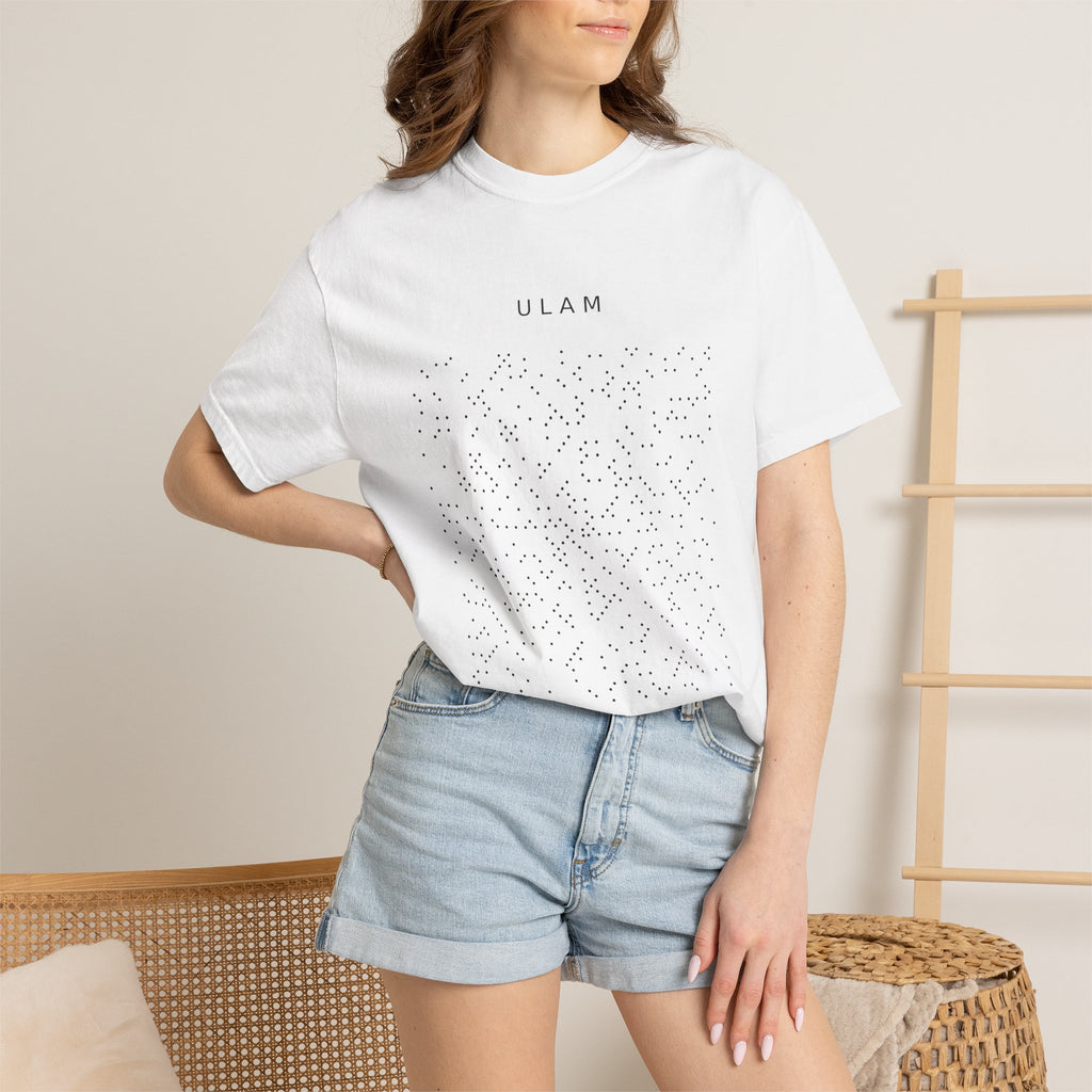 Ulam — Prime Number Spiral Heavyweight Tee