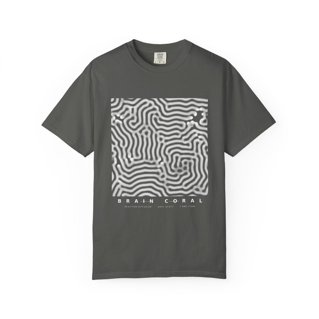 Brain Coral Tee - Turing Reaction-Diffusion Art | Men's