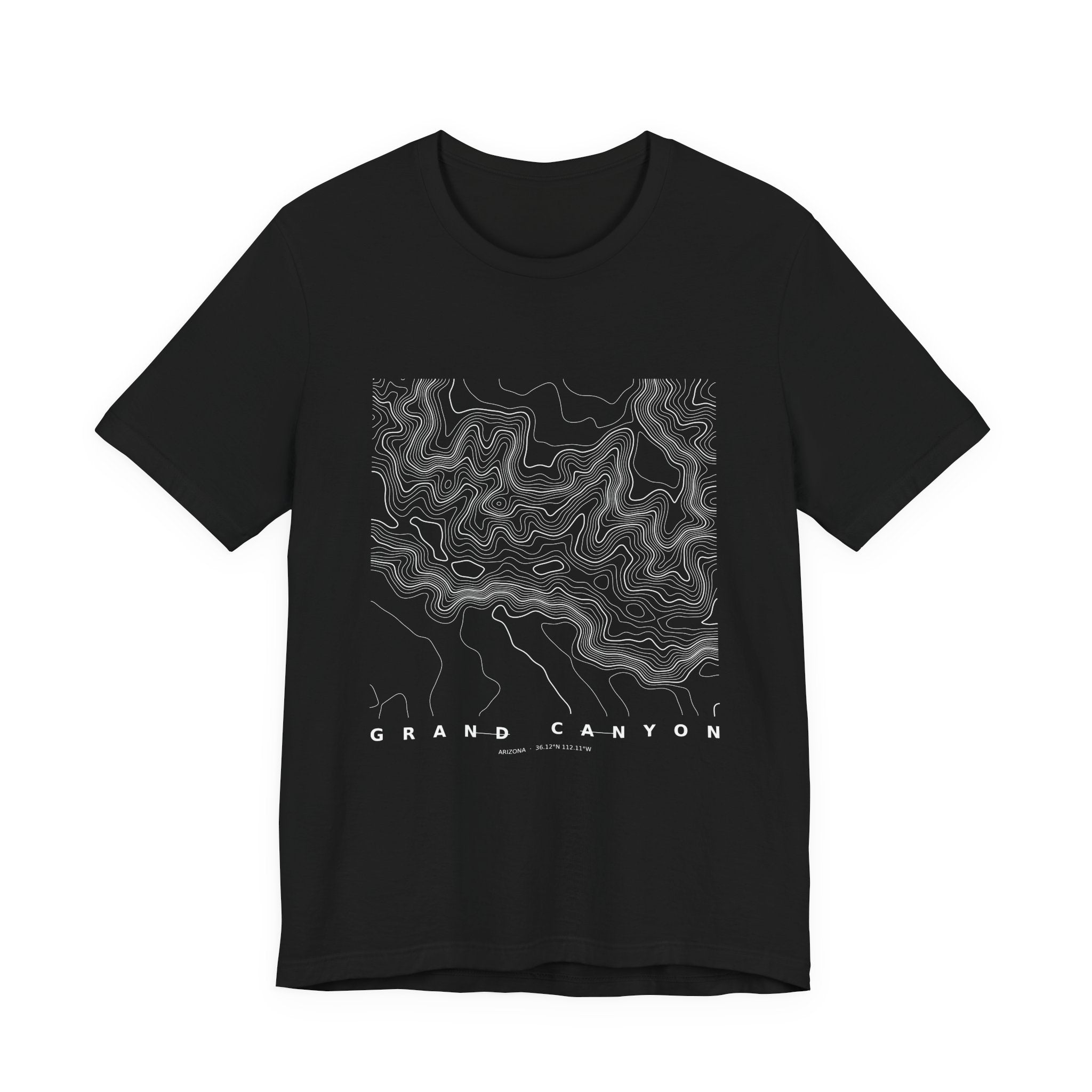 Grand Canyon Topographic Tee — Real Elevation Contour Map