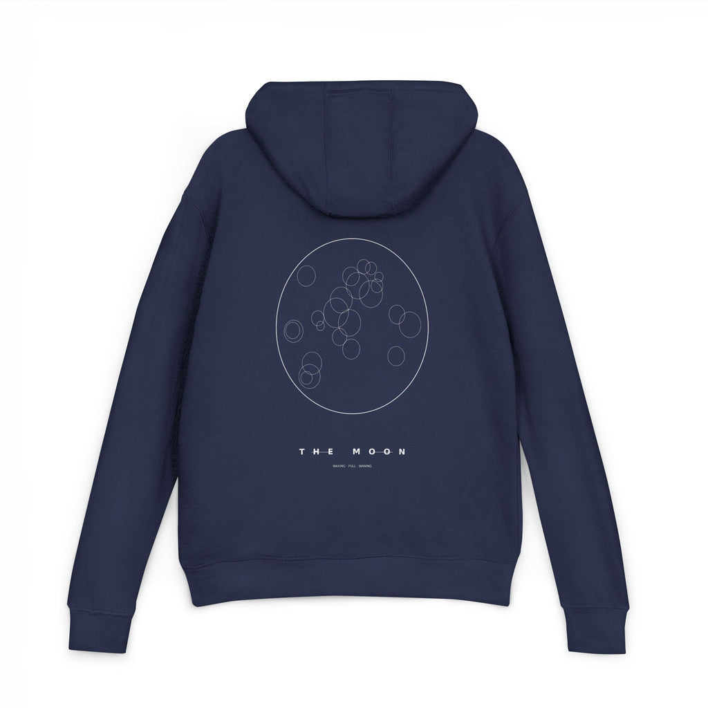 The Moon Hoodie — Line-Art Lunar French Terry