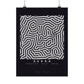 Zebra Poster - Turing Reaction-Diffusion Art Wall Art