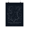 Ganges-Brahmaputra Poster - Modeled Drainage Network Art Wall Art