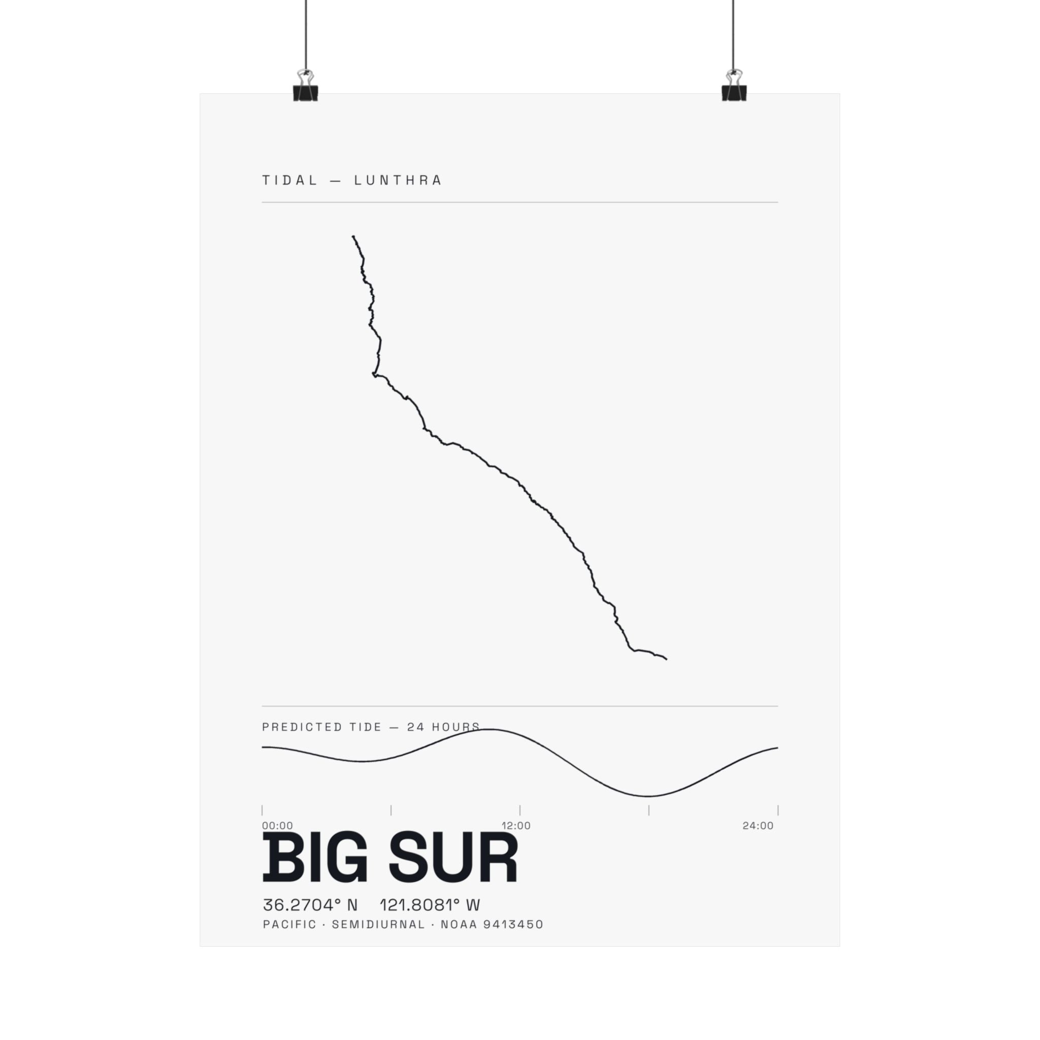 Big Sur — Tidal Poster