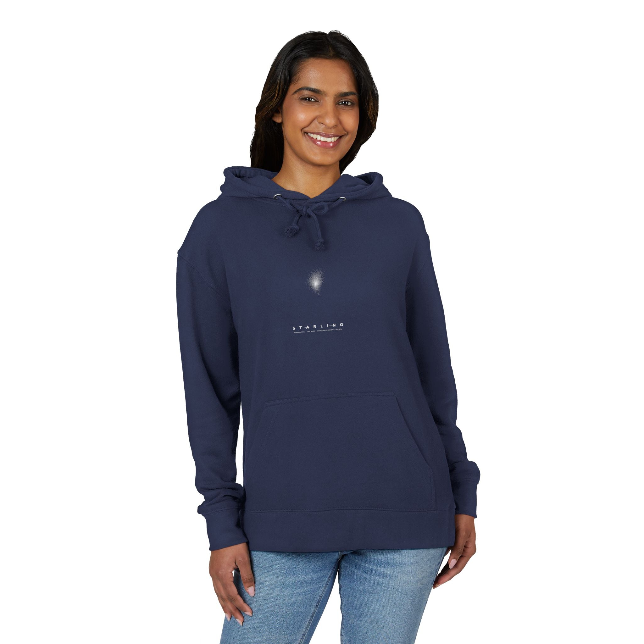 Starling Murmuration Hoodie - Boids Flocking Model Art | Men's