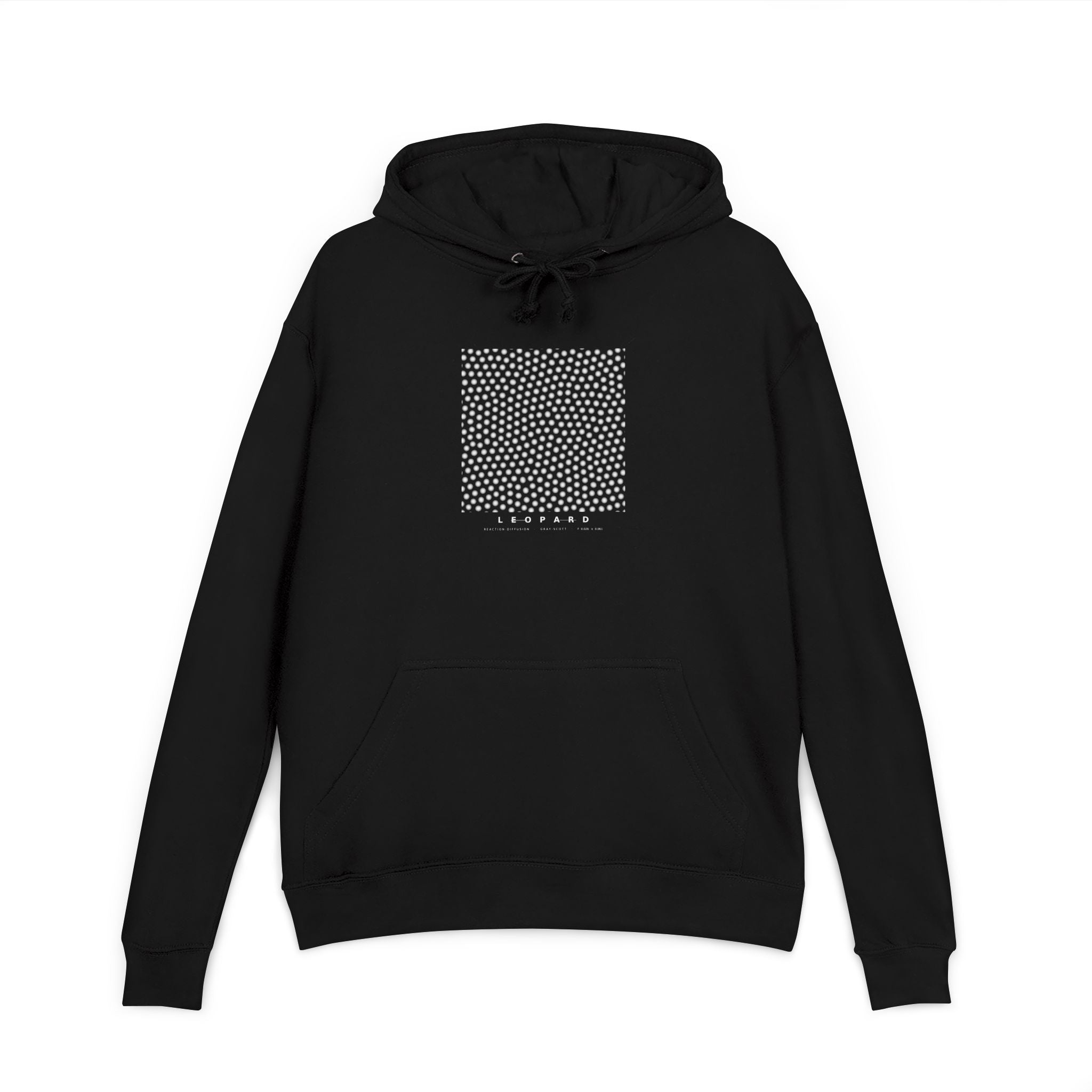 Leopard Hoodie - Turing Reaction-Diffusion Art | Men's