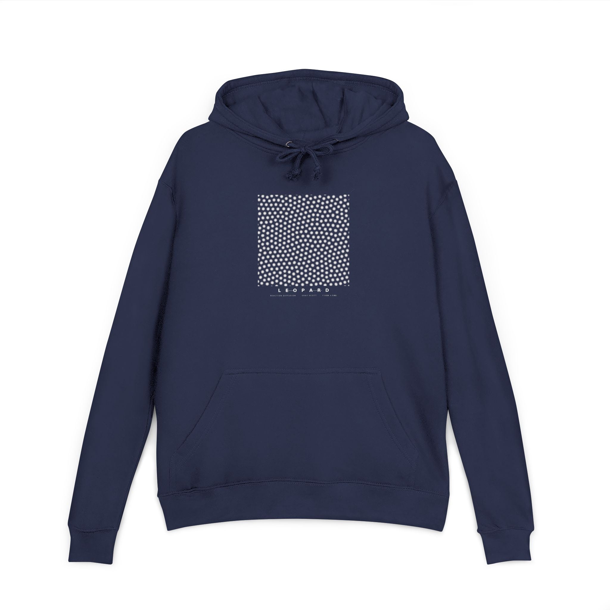 Leopard Hoodie - Turing Reaction-Diffusion Art | Men's