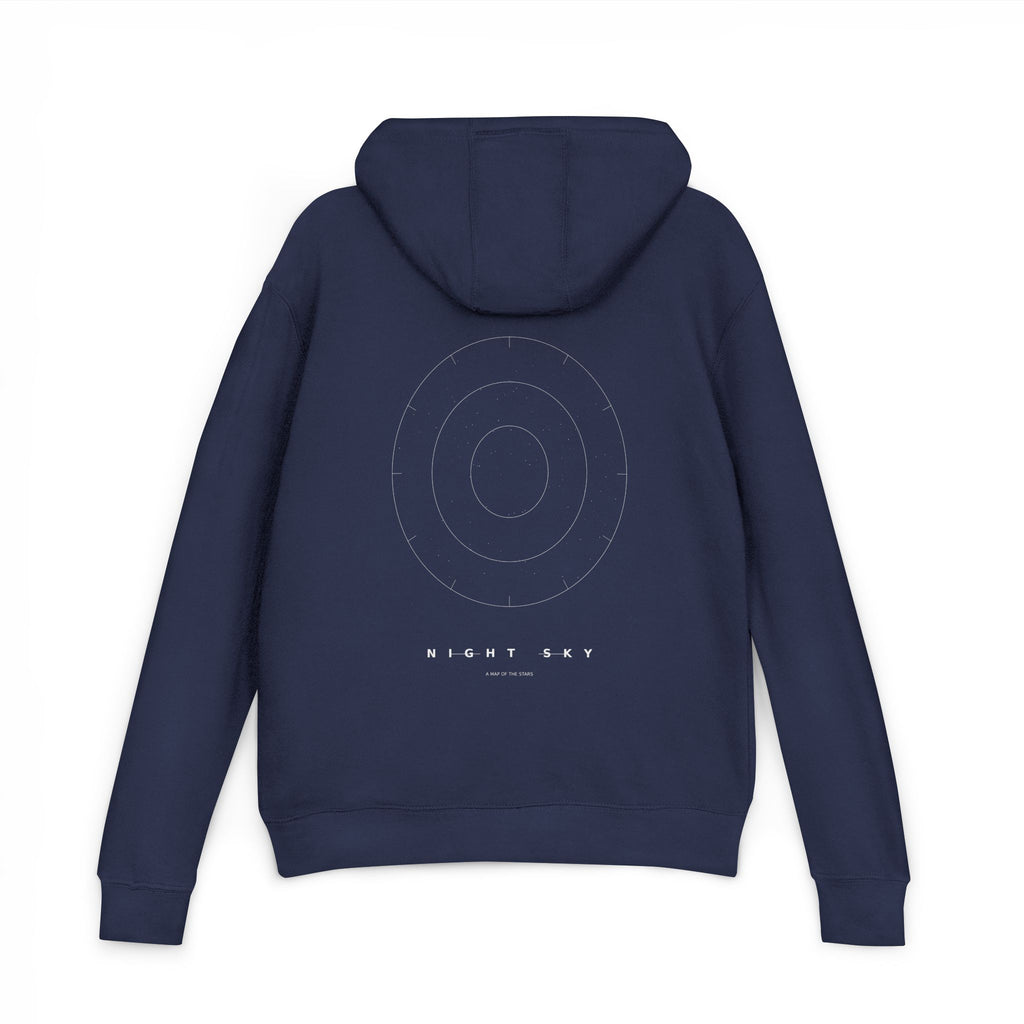 Night Sky Star Map Hoodie — Celestial French Terry