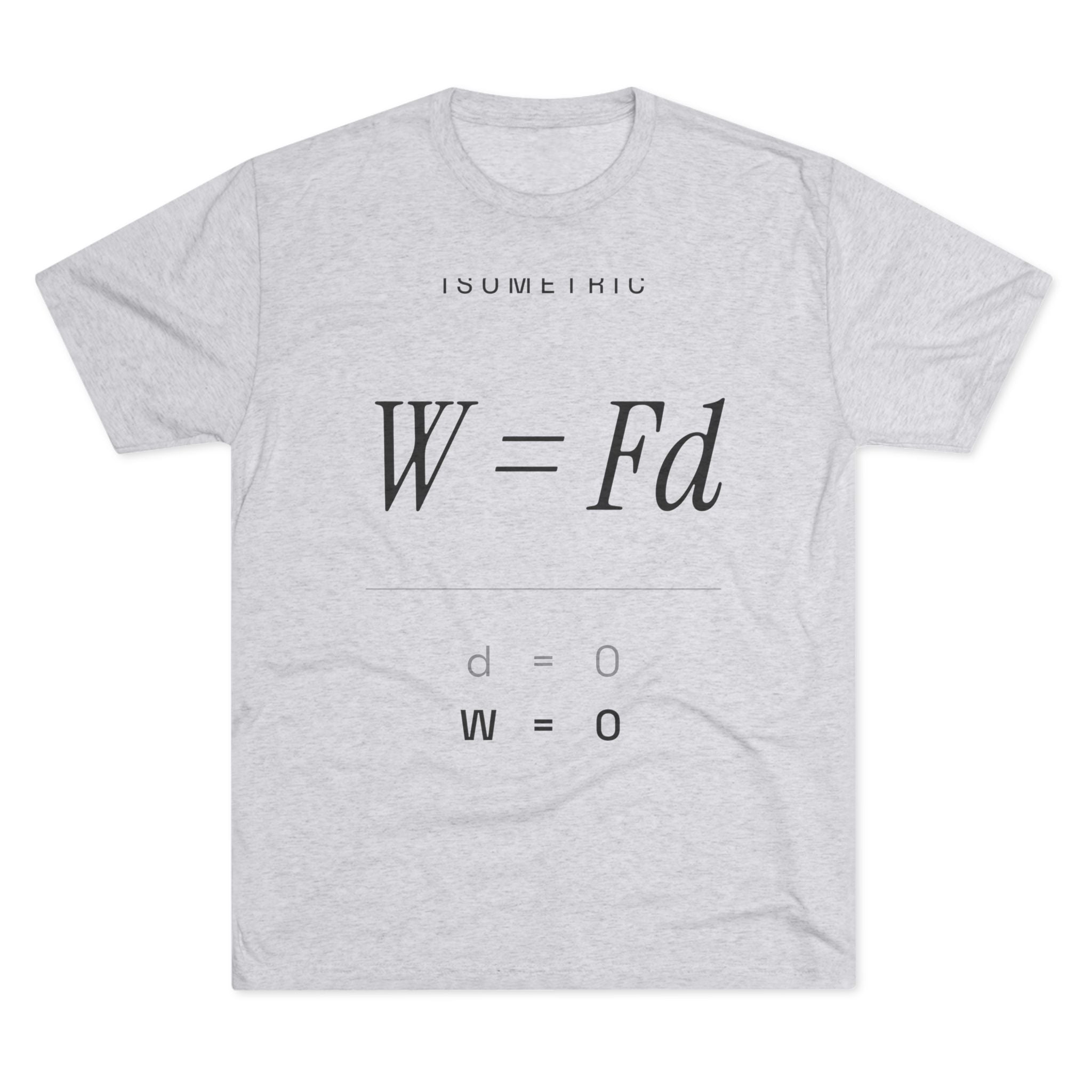 Isometric Tee — W = Fd