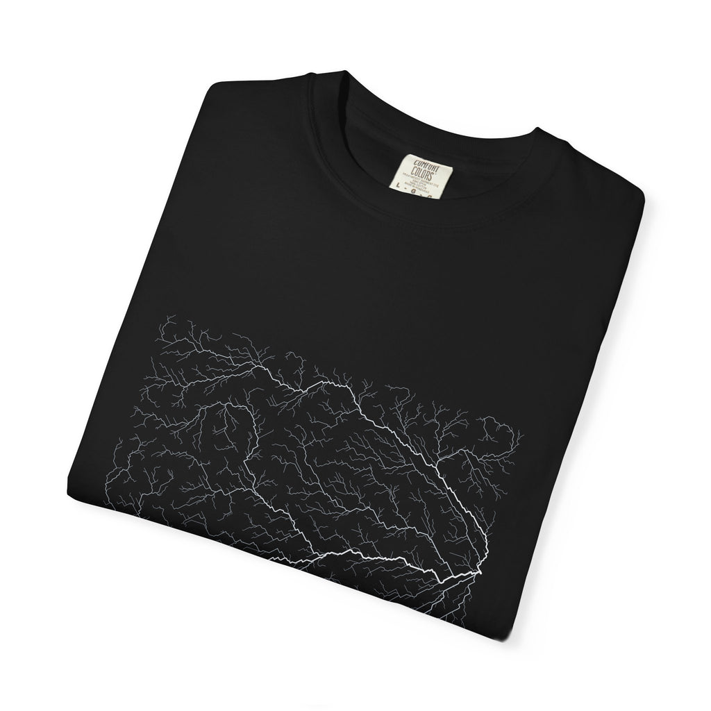 Amazon Tee - Modeled Drainage Network Art | Men's