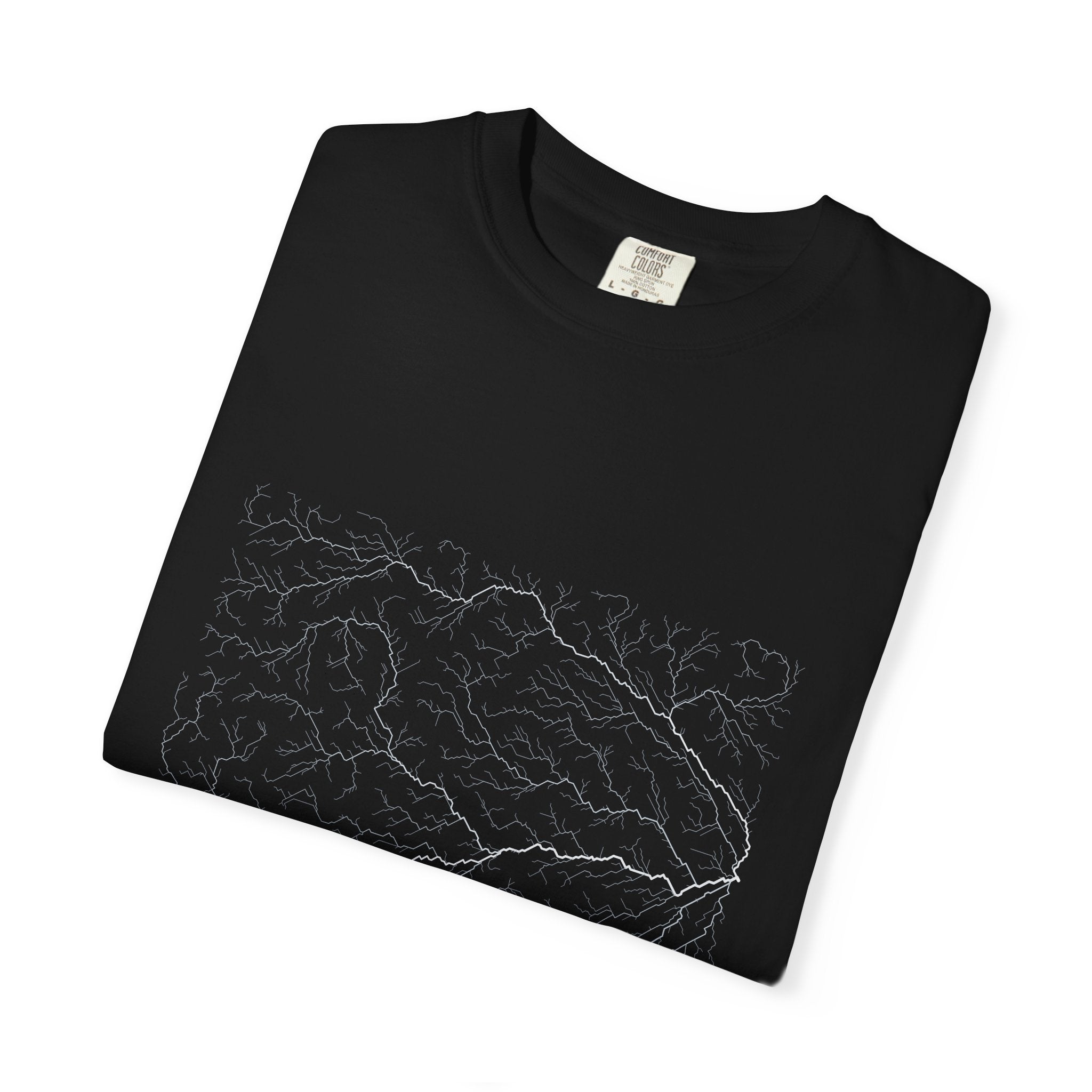 Amazon Tee - Modeled Drainage Network Art | Men's