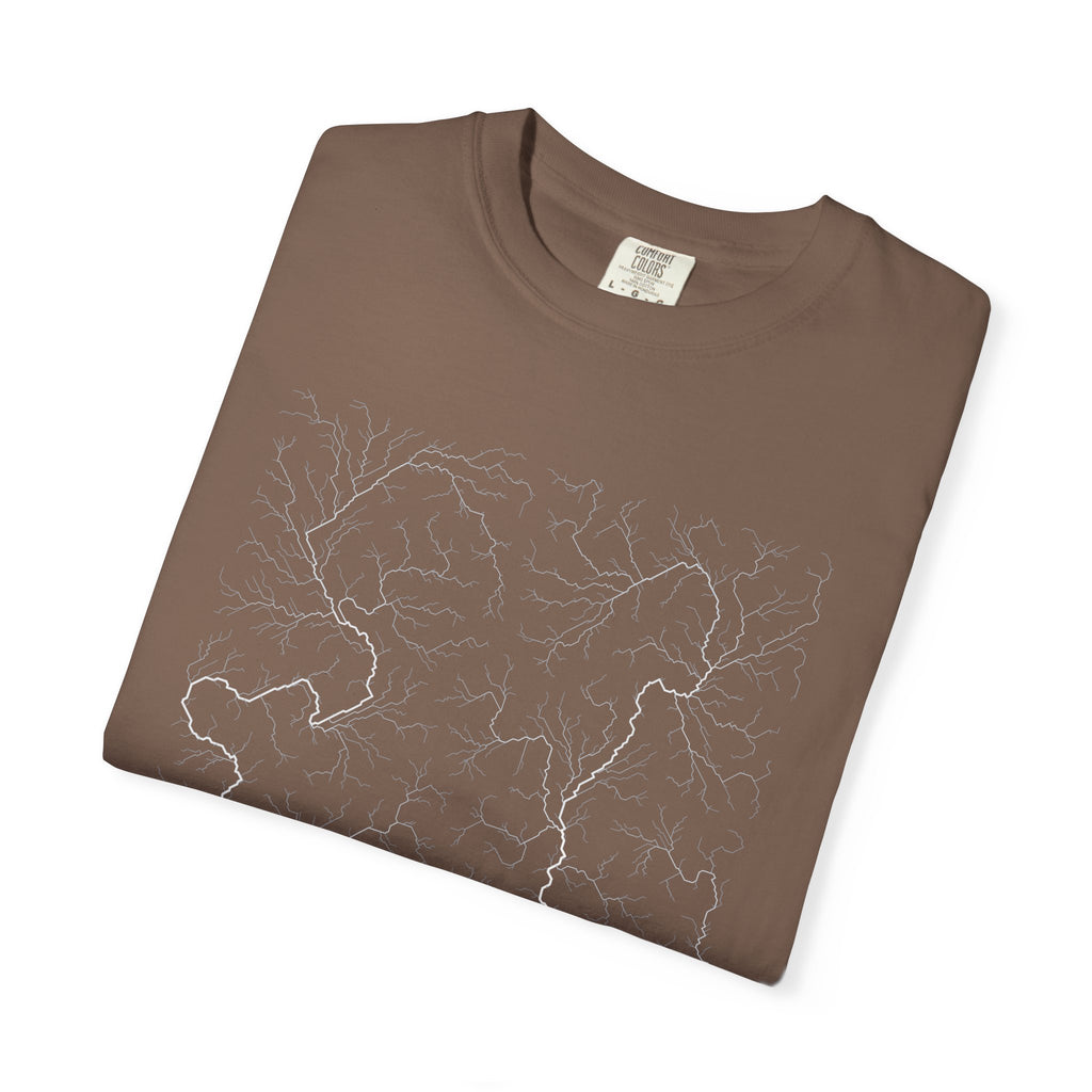 Ganges-Brahmaputra Tee - Modeled Drainage Network Art | Men's