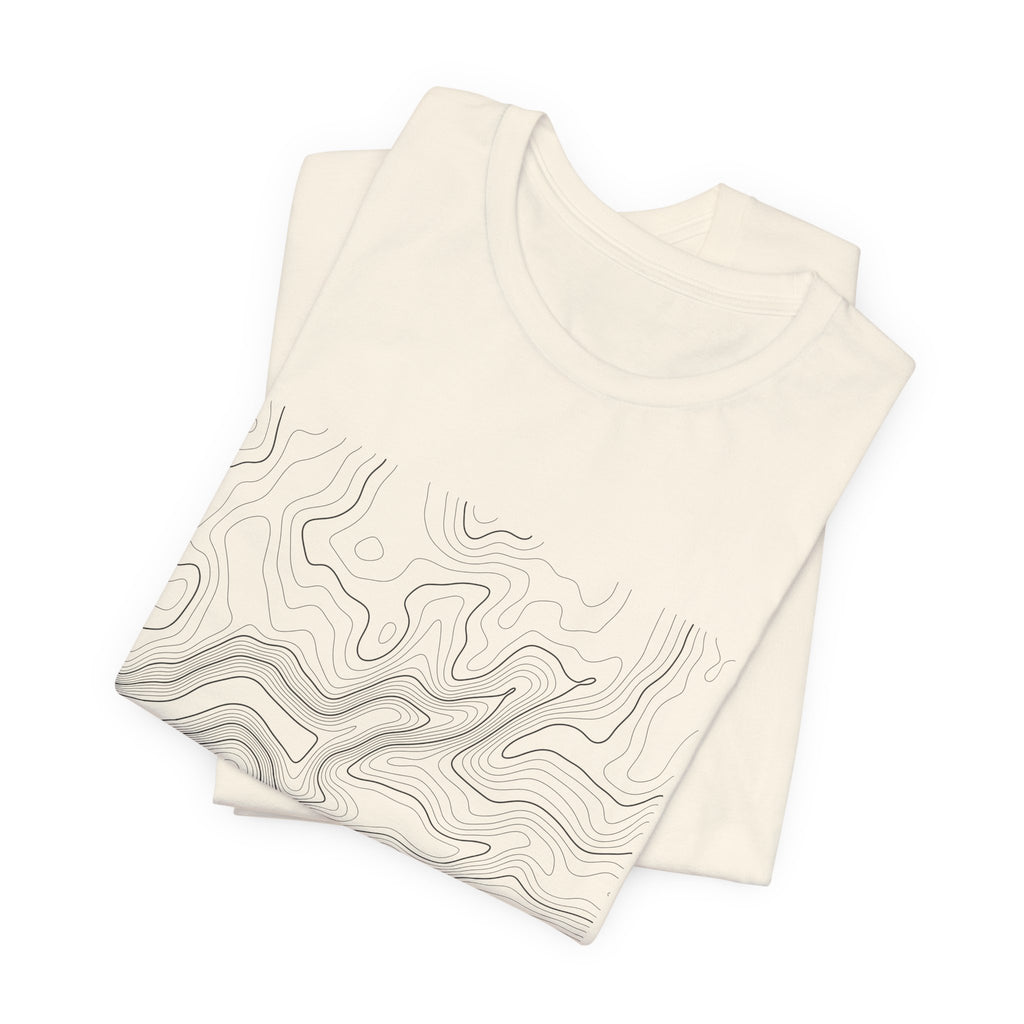Yosemite Half Dome Topographic Tee — Contour Map