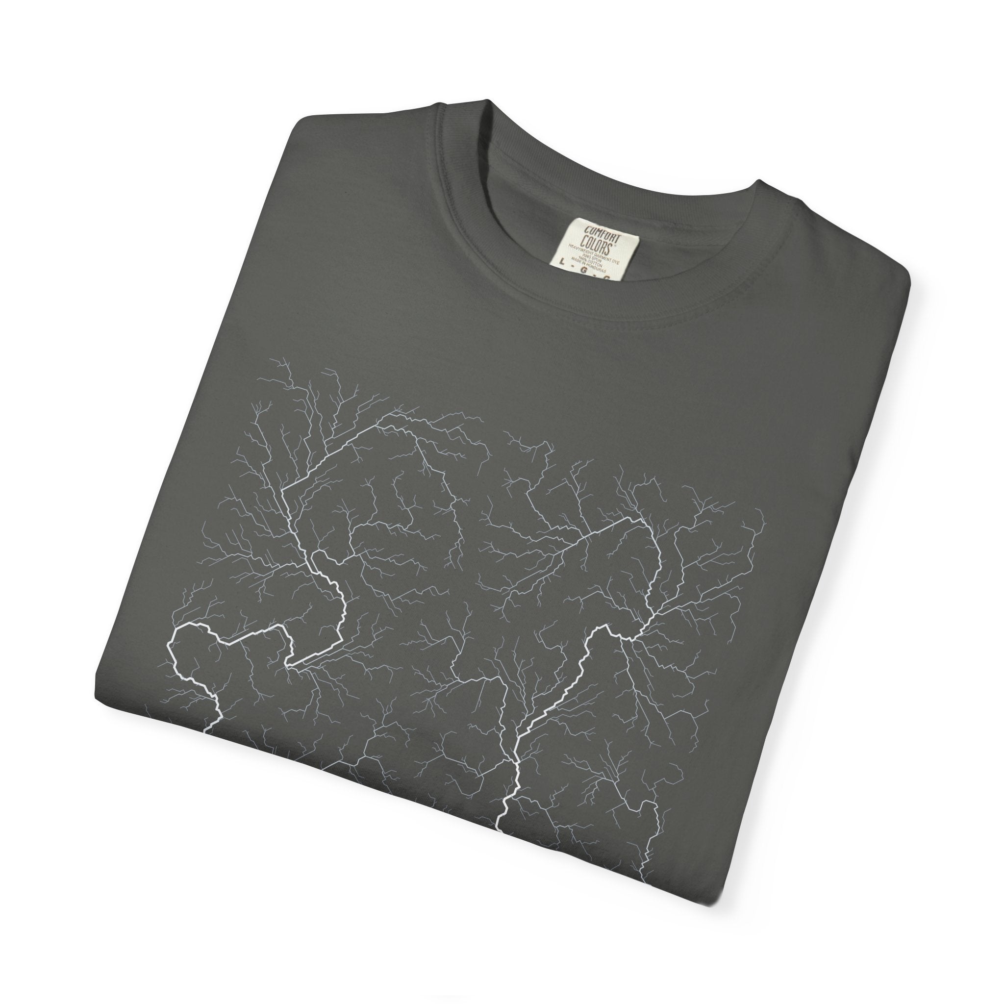 Ganges-Brahmaputra Tee - Modeled Drainage Network Art | Men's