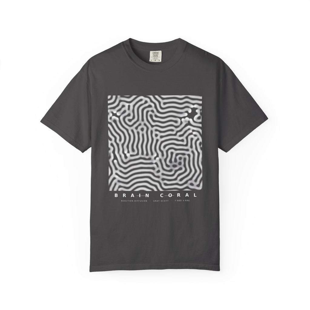 Brain Coral Tee - Turing Reaction-Diffusion Art | Men's