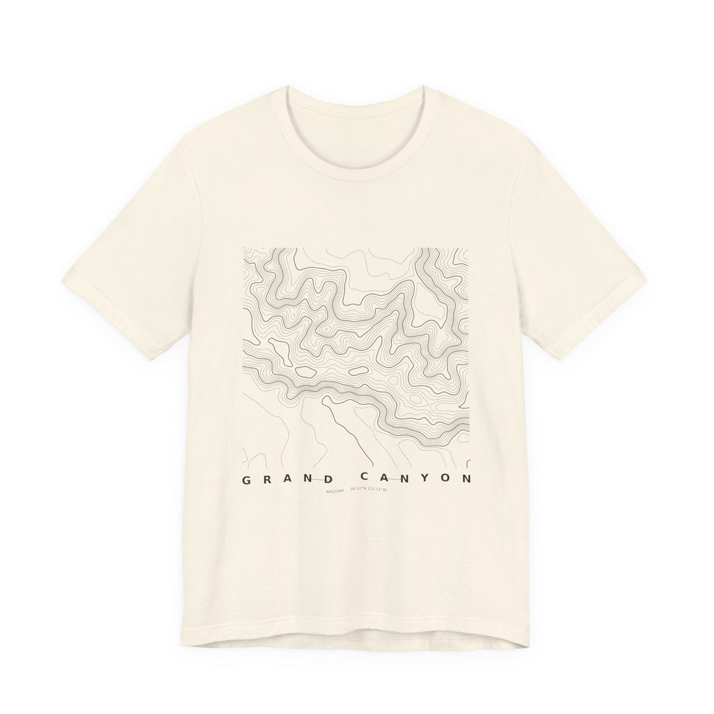 Grand Canyon Topographic Tee — Real Elevation Contour Map
