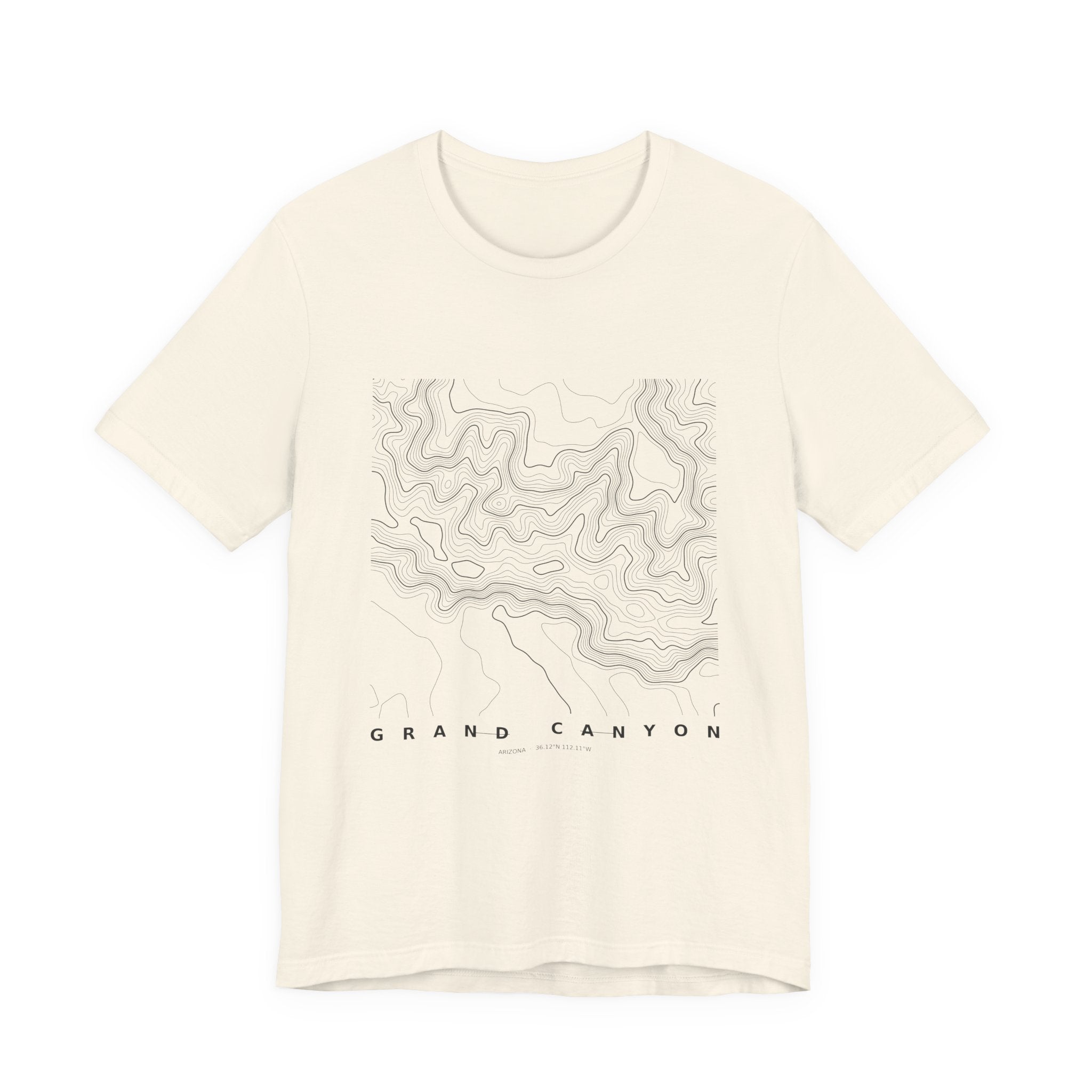 Grand Canyon Topographic Tee — Real Elevation Contour Map