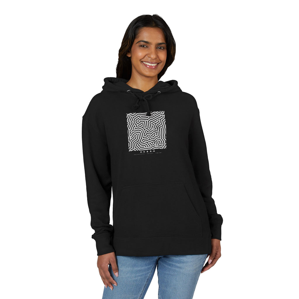 Zebra Hoodie - Turing Reaction-Diffusion Art | Men's