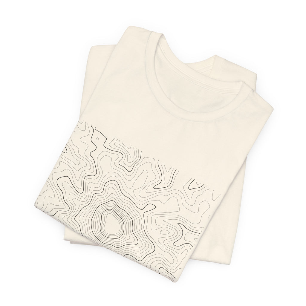 Mount Rainier Topographic Tee — Real Contour Map